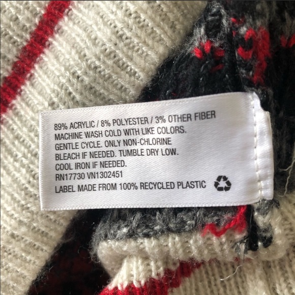 Mossimo Reindeer Christmas Sweater Pullover Crew - Picture 11 of 16